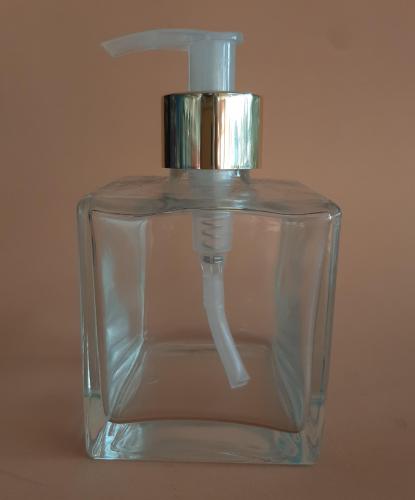 Vidro Cubo 250Ml Com Válvula Pump Luxo